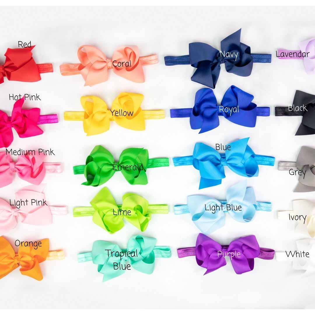 Buy Claire Bow Choose Your Color Baby Bow Headband Baby Online in India 