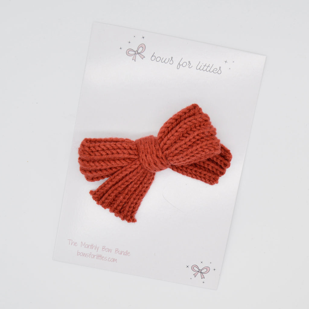 MEGA SALE CLIPS | KNITTED RUST