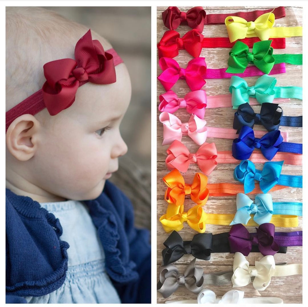 Baby Nylon Headbands | Bows For Littles